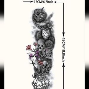 Skull and Rose Wall Art Decor